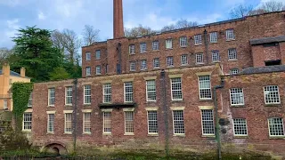 Walking at Quarry Bank Mill in Styal , Cheshire , March 2021