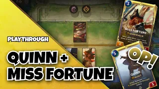 Quinn and Miss Fortune Deck Playthrough | Legends of Runeterra | FM Gaming