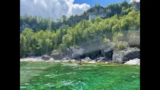 Kayaking Dyer's Bay - Bruce Peninsula, Ontario, Canada - June 2022