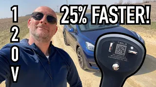 E29 | 110-120V. 25% Faster Home Charging on NEMA 5-20 (Tesla Model Y)