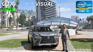 GTA 5 Visual Test On GTX 750 Ti 2GB | i5 4460 | 1080p Gameplay