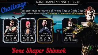 Part-2] Challenge “ Bone Shaper Shinnok “ Final Boss Gameplay | Elder Difficultly | MK Mobile