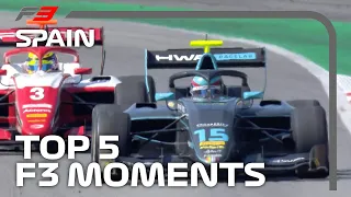 Top 5 Formula 3 Moments | 2020 Spanish Grand Prix