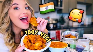 EATING INDIAN FOOD MUKBANG! 100% vegetarian + New Year’s resolutions