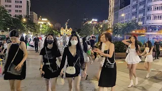 Vietnam Night Walking Tour Nguyen Hue Walking Street Weekend | Night walk in Ho Chi Minh City