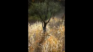 Видеоурок Анны Мараткановой "Шелест травы" / Живопись маслом для начинающих / полный урок в описании