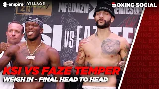"YOU AREN'T FU*KING READY!" - KSI vs FaZe Temper Final Weigh In | Misfits 004