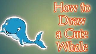 How to Draw A Cute Whale for Kids || Whale coloring and drawing || Tiny Tots Drawing