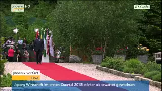 G7-Gipfel: Empfang der Staats- und Regierungschefs aus Asien und Afrika am 08.06.2015