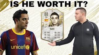 88 XAVI BASE ICON PLAYER REVIEW! FIFA 22 ULTIMATE TEAM