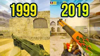 Evolution of the XM1014 Auto Shotgun in Counter Strike 1999 - 2019