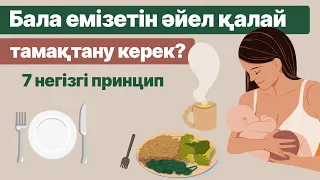 Бала емізетін келіншек қалай тамақтануы керек?/Бала емізетін ананың тамақтануы/Негізгі принциптар