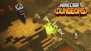 MINECRAFT DUNGEONS (2020) Gameplay - Nameless One Boss Fight [XBOX ONE X]