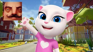 Hello Neighbor - My New Neighbor Baby My Talking Angela Act 2 Hole Gameplay Walkthrough