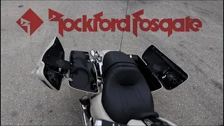Rockford Fosgate Saddlebag Subwoofer Demonstration