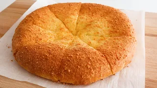 Extremely EASY and DELICIOUS！You will no longer buy Bread！No Knead Cheese Bread