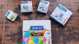 Doms colourful Eraser | Doms Dust free eraser | Doms Neon hex Eraser | wholesale pack unboxing price
