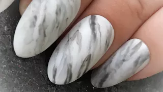 Marble Nails using CND Shellac