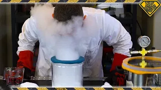 Dry Ice In A Vacuum Chamber