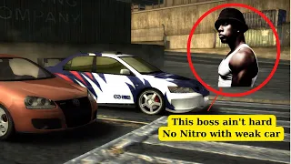 The hardest boss is actually very easy NFS Most Wanted Earl vs Weak Car