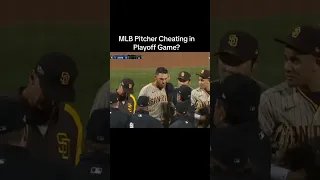 MLB Pitcher Cheating in Playoff Game? #sports #baseball #mlb #foryou