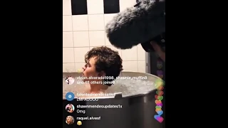 Shawn Mendes taking an Ice Bath - Shawn Access Instagram live Stream 20/06/2019