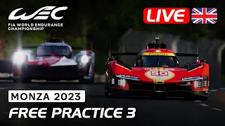 LIVE Free Practice 3 (English) | 2023 6 Hours of Monza | FIA WEC