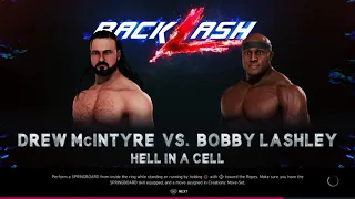 WWE 2K20 — Drew Mclntyre vs Bobby Lashley – HELL IN A CELL MATCH 【PS4 GAMEPLAY 】