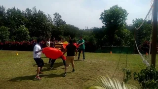 Water Volleyball Team building activity for teams | Trebound.com