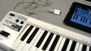 Roland A-49 Controller Connecting to a Apple Ipad.