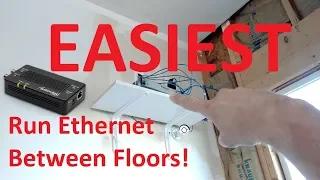 EASIEST Most RELIABLE Way to Get Ethernet From Basement to Upstairs, & Anywhere!