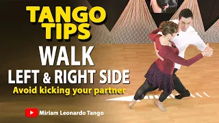 TANGO TIPS:  Walk on the left & right side of the embrace - (Technique for Leaders & Followers)