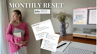 MONTHLY RESET ROUTINE | goals setting, reflecting, budgetting [a step-by-step guide]