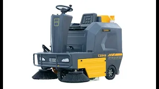 Ride-On Floor Sweeper, 21Gal 48V 4*67Ah, CSR49, 49" Cleaning Path