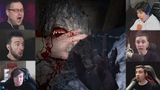 "Реакции Летсплейщиков" на Откусывание Пальцев и Нападение Оборотня из Resident Evil 8: Village