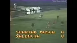 СПАРТАК - Валенсия (Валенсия, Испания) 0:0, Кубок УЕФА - 1982-1983