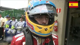 Fernando Alonso react to the victory of Honda