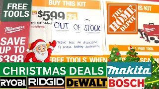 Home Depot Christmas 2022 Dewalt, Ryobi, Ridgid, Husky, Milwaukee, Makita Hand Tool Deals In store