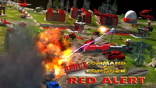 Red Alert In C&C Generals Zero Hour Engine - Amazing Redux Mod Demo - Commentary