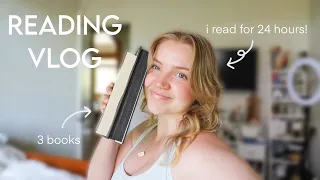 i tried reading for 24 hours! 🌷🫧 a chill 24 hour reading vlog