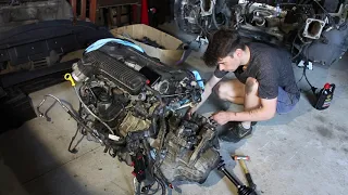 ENGINE IN! Ford Focus XR5 ST225 Engine Install