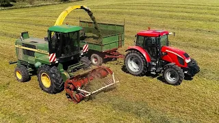 Od Skoszenia do Sieczkarni Czyli Zbiór pierwszych pokosów 2024 John Deere 6650 3x Zetor, Bellarus