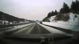 NEW scary car accident on icy highway in Russia!!Car roll over!ДТП авари