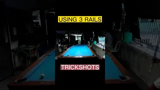 ⭐ Billiards tricks & tips using 3 rails #billiards #tricks #tips #trickshots #shorts #viral #trend