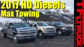 2017 Chevy HD vs Ford Super Duty vs Ram HD Ike Gauntlet Review: World's Toughest Towing Test