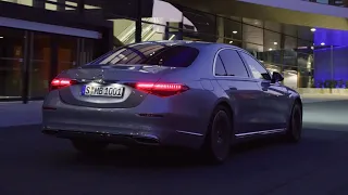 Mercedes S-CLASS 2021 - DRIVING AT NIGHT, new DIGITAL lights in action