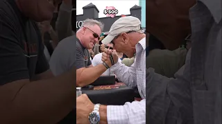 Dad Strength VS Grandpa in Arm Wrestling for $1,000!