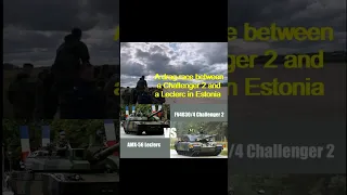 Драг-рейсинг между танками Британским FV4030/4 Challenger 2 и Французским AMX-56 Leclerc в Эстонии