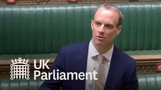 Government’s response to forced labour in Xinjiang - Foreign Secretary Dominic Raab - 12th January