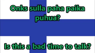 Numa Numa Finnish Version - English Translation